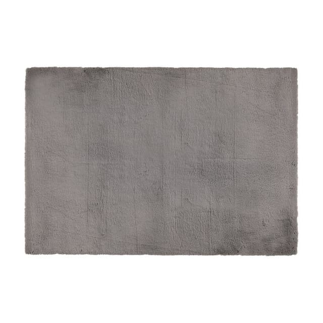 พรมขนกระต่ายเทียม รุ่นแรบบี้-L ขนาด 150 x 240 ซม. - สีเทา