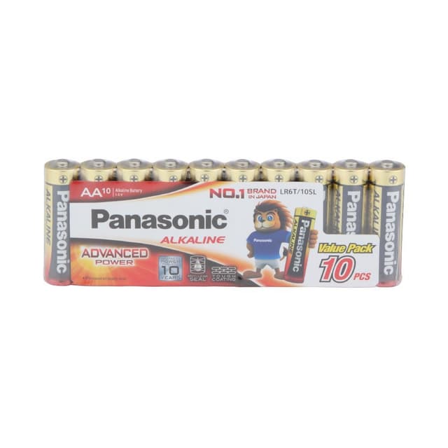 ถ่านอัลคาไลน์ พานาโซนิค รุ่น AAA (10 ชิ้น/แพ็ค) - สีแดง