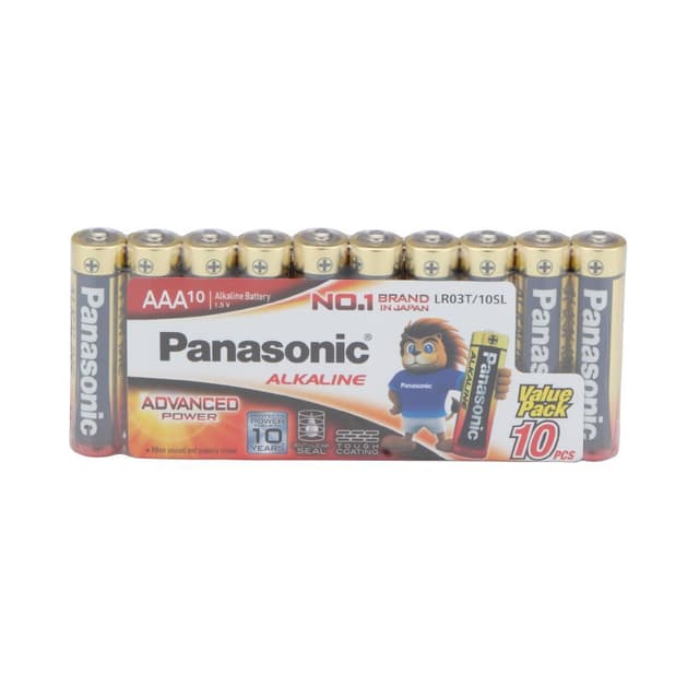 ถ่านอัลคาไลน์ พานาโซนิค รุ่น AA (10 ชิ้น/แพ็ค) - สีแดง