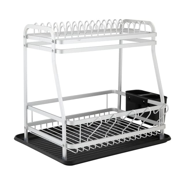 ที่คว่ำจาน 2 ชั้น รุ่นแรนด์สัน - สีเงิน/ดำ