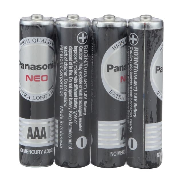 ถ่านแมงกานีส พานาโซนิค รุ่นAAA PK4 - สีดำ