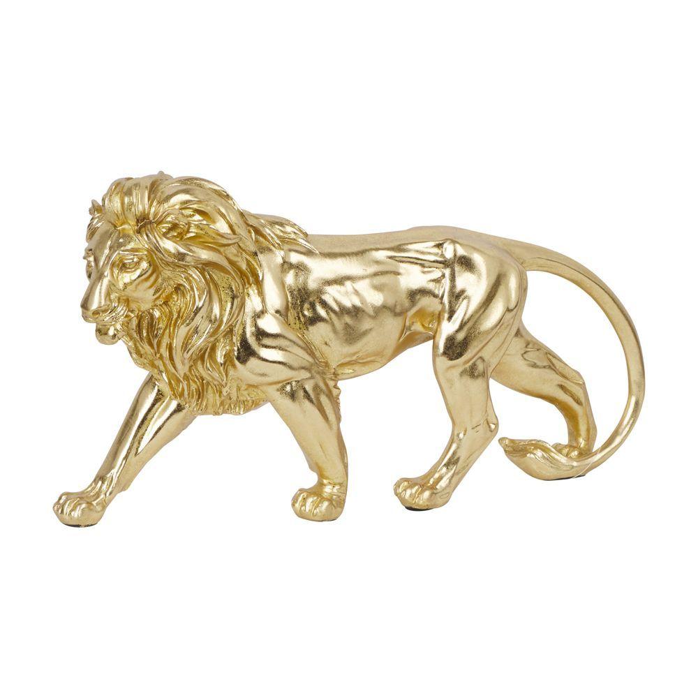 รูปปั้นสิงโต รุ่นลีอาห์เล่ ขนาด 9.5 นิ้ว - สีทอง