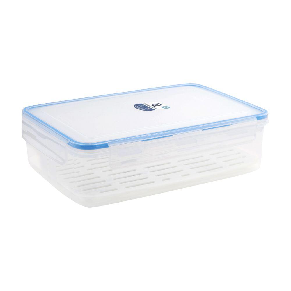 กล่องอาหาร รุ่นดับเบิ้ลล็อค 9512 ขนาด 4200 มล. - สีน้ำเงิน