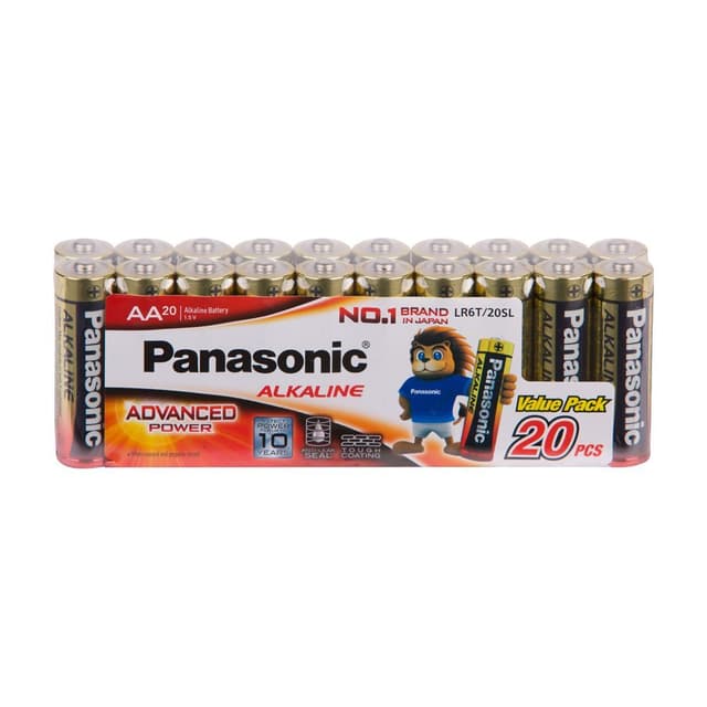 ถ่านอัลคาไลน์ พานาโซนิค รุ่น AA PK 20 - สีแดง