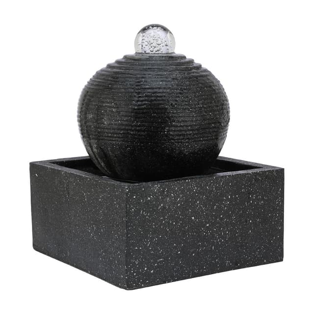 น้ำพุล้น รุ่นหินหนุนทรัพย์ - สีดำ/เทา