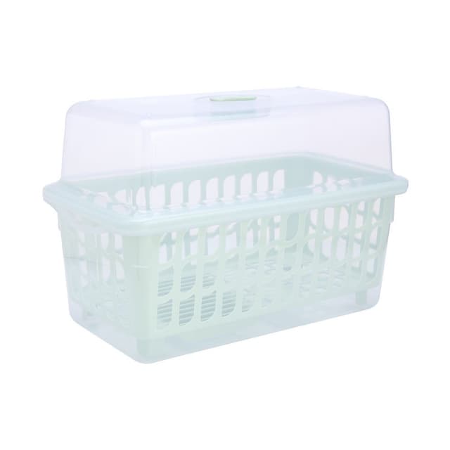 ที่คว่ำจาน พร้อมฝา รุ่นเจซีเจ ขนาด 45 x 24 x 29.5 ซม. - สีเขียว