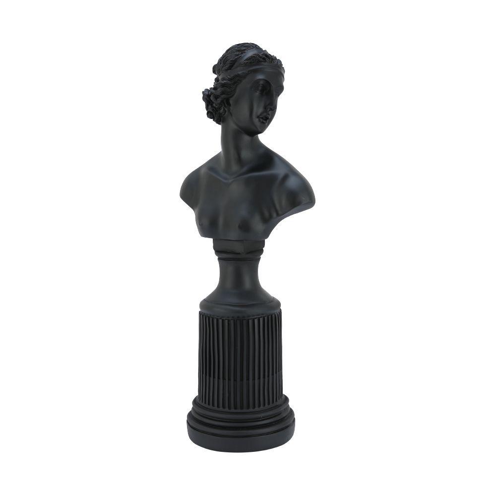 รูปปั้นผู้หญิง รุ่นมอร์ลาโน่ ขนาด 17.5 นิ้ว - สีดำ