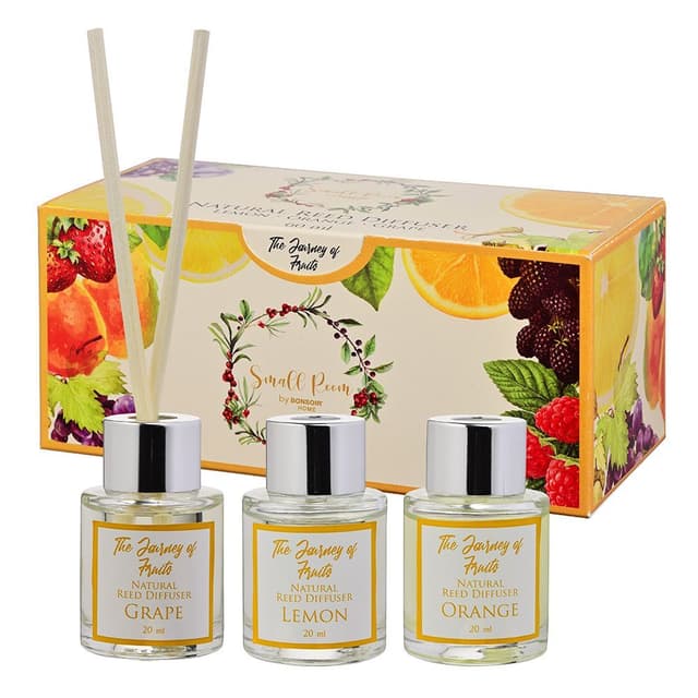 ก้านไม้หอม รุ่นฟรุตตี้ ขนาด 20 x 3 มล. - สีเหลือง