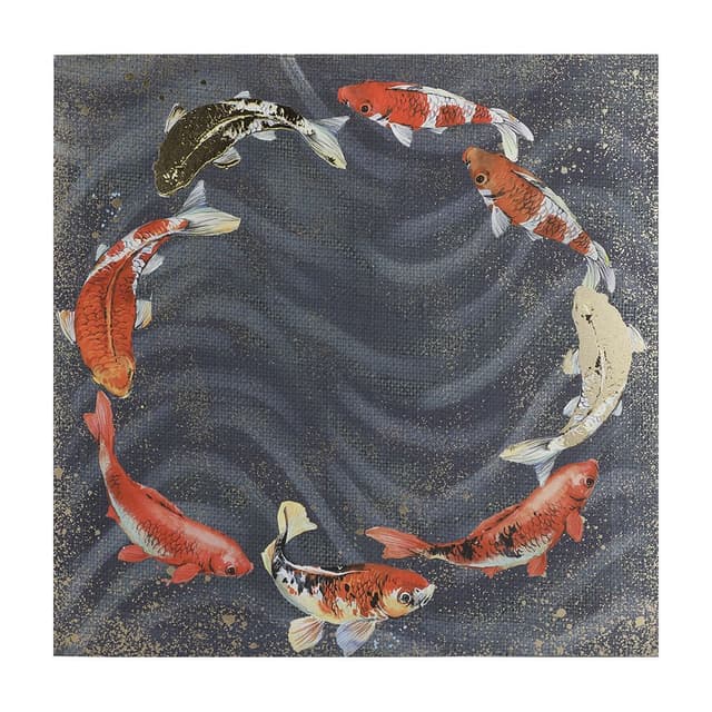 ภาพพิมพ์+ฟอยล์ทอง รุ่นโคฮา ขนาด 60 x 60 ซม. - คละสี