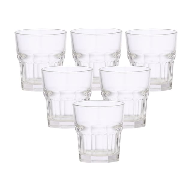 แก้วน้ำ รุ่นดิ-ร็อค ขนาด 300 มล. (6 ชิ้น/ชุด) - สีใสโปร่ง