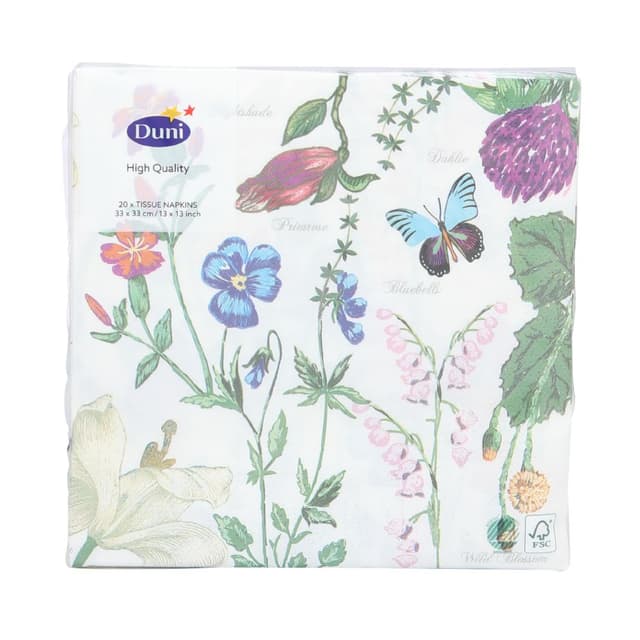 กระดาษเช็ดปาก รุ่นคาลี ขนาด 33 x 33 ซม. - สีขาว