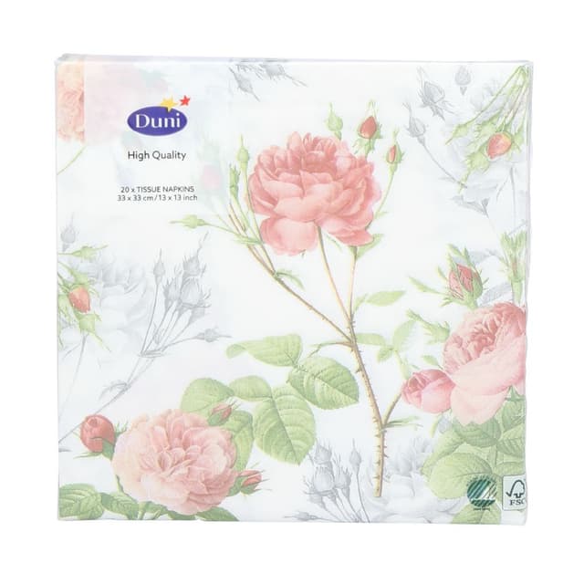 กระดาษเช็ดปาก รุ่นการ์เด้น ไพร์ส ขนาด 33 x 33 ซม. - สีขาว