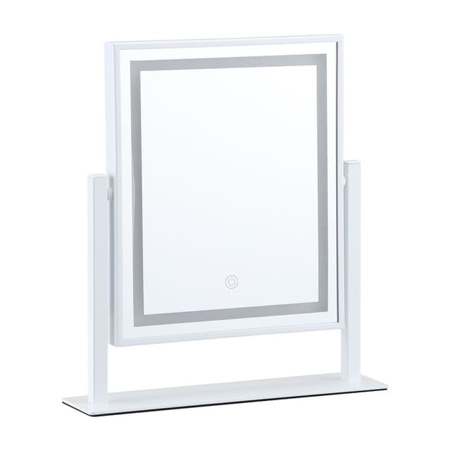 กระจกตั้งโต๊ะ รุ่นไลท์ ขนาด 32.6 x 8.6 x 36 ซม. - สีขาว
