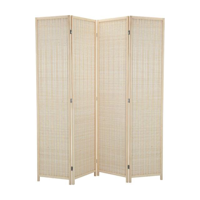 ฉากกั้นห้อง 4 บาน รุ่นซาร์นี่ ขนาด 160 x 2 x 180 ซม. - สีธรรมชาติ