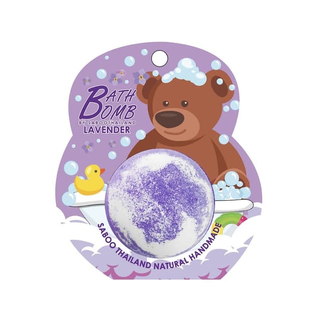 บาธบอมบ์ SABOOTHAILAND รุ่นบับเบิ้ล บาธ กลิ่นลาเวนเดอร์ ขนาด 150 กรัม - สีม่วง/ขาว