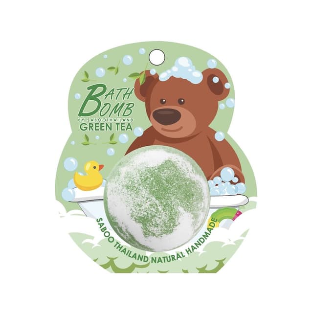 บาธบอม SABOOTHAILAND รุ่นบับเบิ้ลบาธ กลิ่นกรีนที ขนาด 150 กรัม   - สีเขียว/ขาว