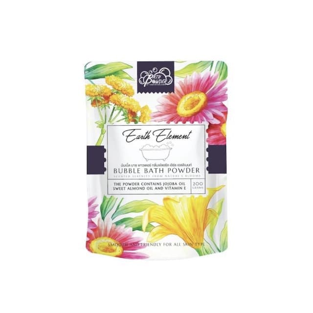 บาธพาวเดอร์ SABOOTHAILAND รุ่นบับเบิ้ล บาธ กลิ่นฟลอรัล เอิร์ธ ขนาด 200 กรัม - สีดำ