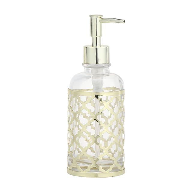 ที่ใส่สบู่เหลว รุ่นลักซ์ - สีทอง/ใสโปร่ง