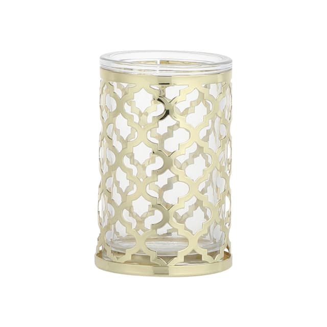 ที่ใส่แปรงสีฟัน รุ่นลักซ์ - สีทอง/ใสโปร่ง