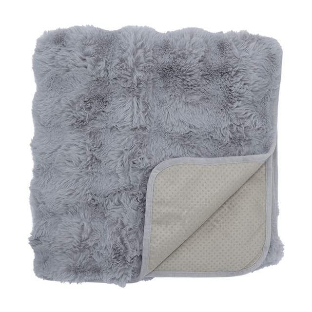 ผ้าคลุมโซฟา รุ่นแรบบี้-เบรด ขนาด 90 x 150 ซม. - สีเทาอ่อน