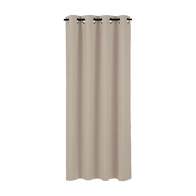 ผ้าม่านหน้าต่าง รุ่น EMB-กิงโกะ ขนาด 135 x 165 ซม. - สีเบจ