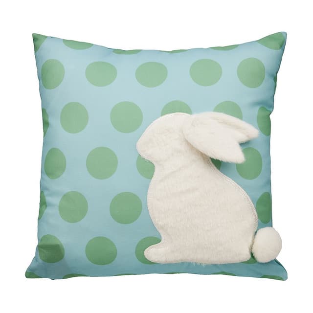 หมอนอิง รุ่นฟันนี่ บันนี่-ดอท B ขนาด 45 x 45 ซม. - สีน้ำเงิน