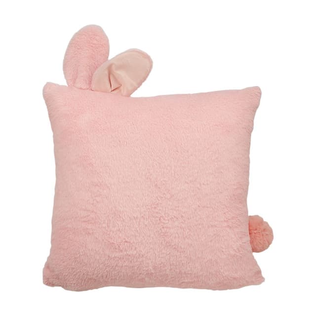 หมอนอิง รุ่นฟันนี่ บันนี่-โซลิด ขนาด 45 x 45 ซม. - สีชมพู