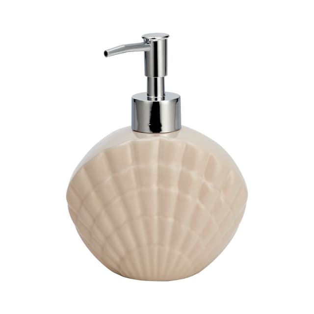 ที่ใส่สบู่เหลว รุ่นเชลลี่ - สีเบจ/เงิน