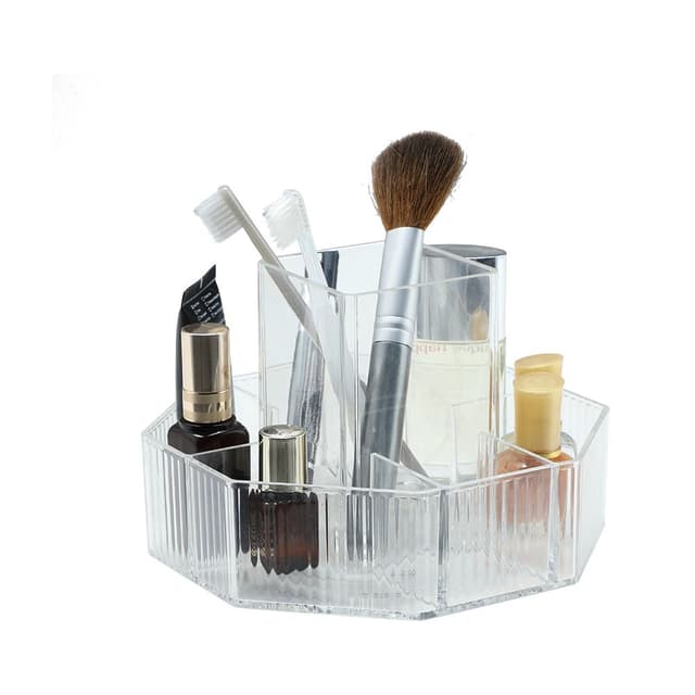 ที่ใส่เครื่องสำอางหมุนได้ รุ่นเวนดี้ - ใสโปร่ง