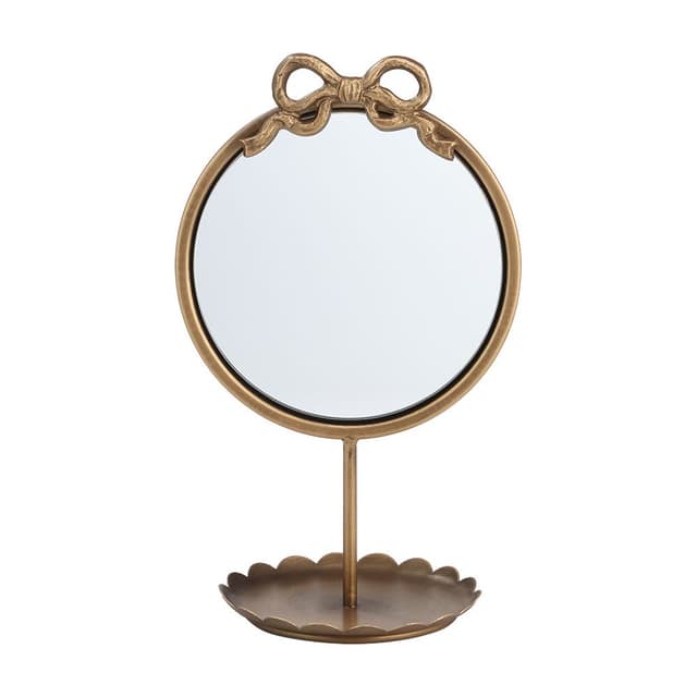 กระจกตั้งโต๊ะ รุ่นโบว์ทิฟูล ขนาด 17.5 x 13.5 x 28.5 ซม. - สีทอง