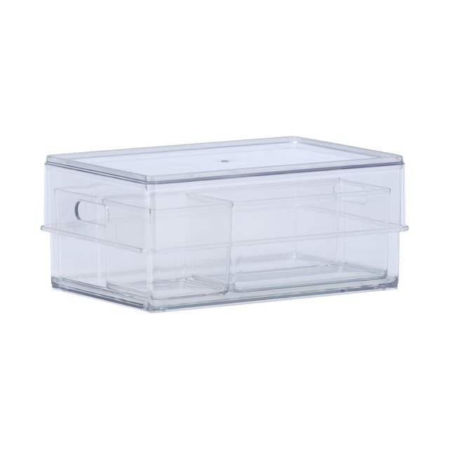 กล่องใส่ของ รุ่นคูบี้ ขนาด 25.1 ซม. (5 ชิ้น/ชุด) - ใสโปร่ง