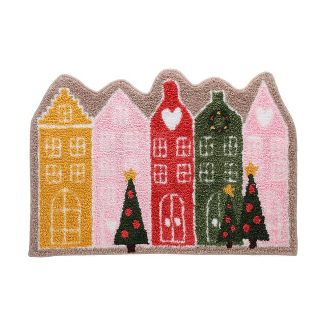 พรมห้องน้ำ รุ่นเฟลิส_เฮ้าส์ ขนาด 60 x 90 ซม. - คละสี