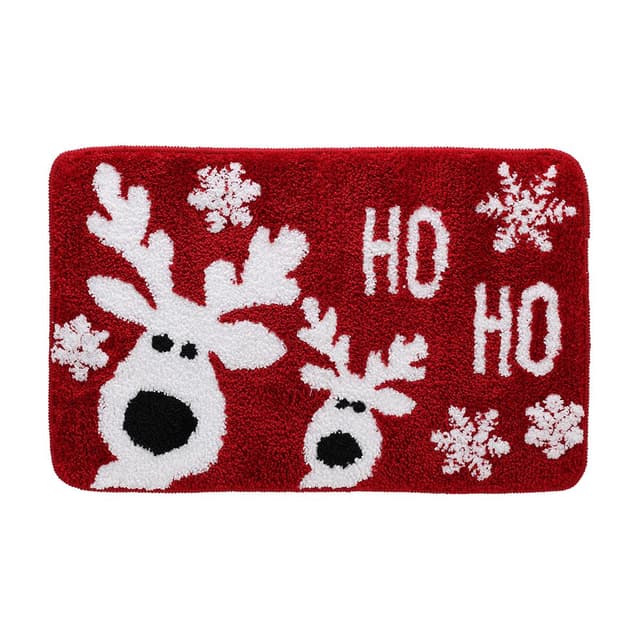 พรมห้องน้ำ รุ่นเฟลิส_โฮ ขนาด 45 x70 ซม. - สีแดง