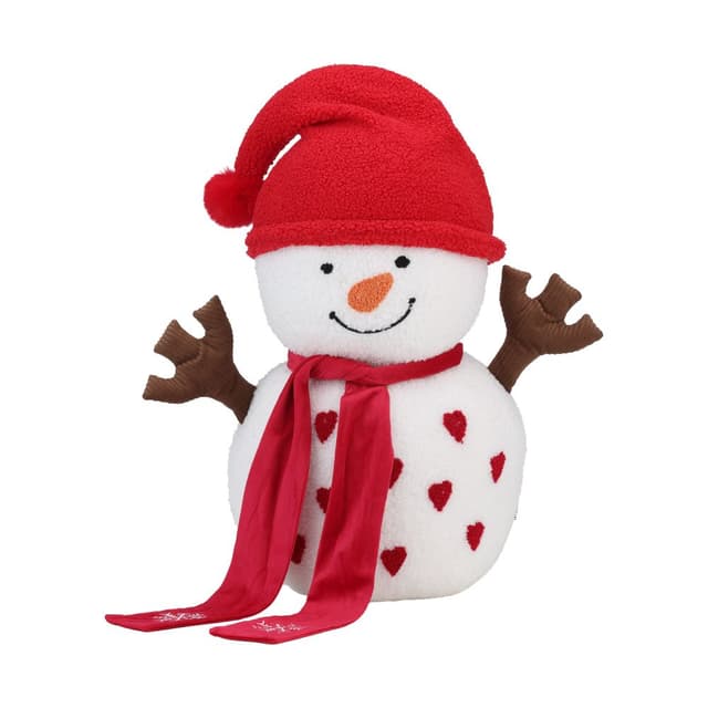 หมอนอิง รุ่นสโนวี่ วิลเลจ ขนาด 30 x 45 ซม. - สีขาว/แดง