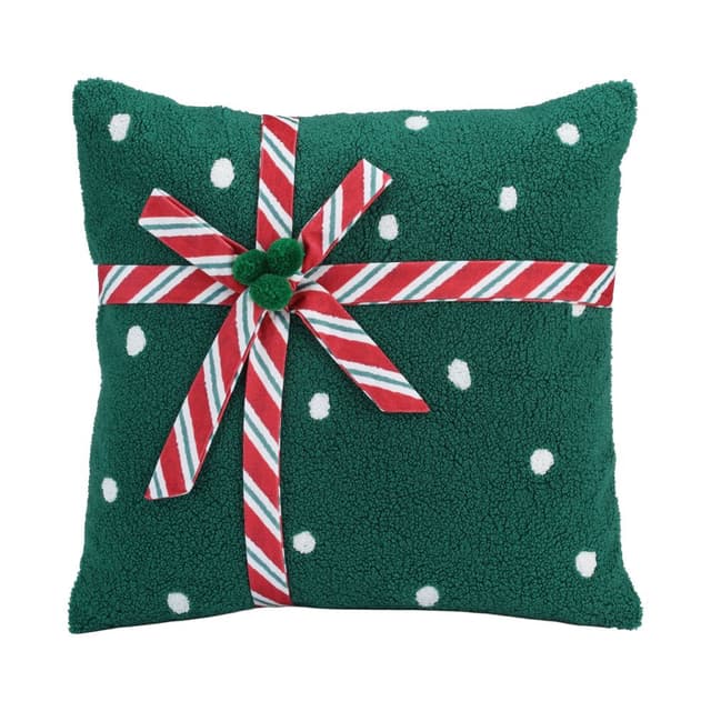 หมอนอิง รุ่นสโนวี่ วิลเลจ ขนาด 45 x 45 ซม. - สีเขียว