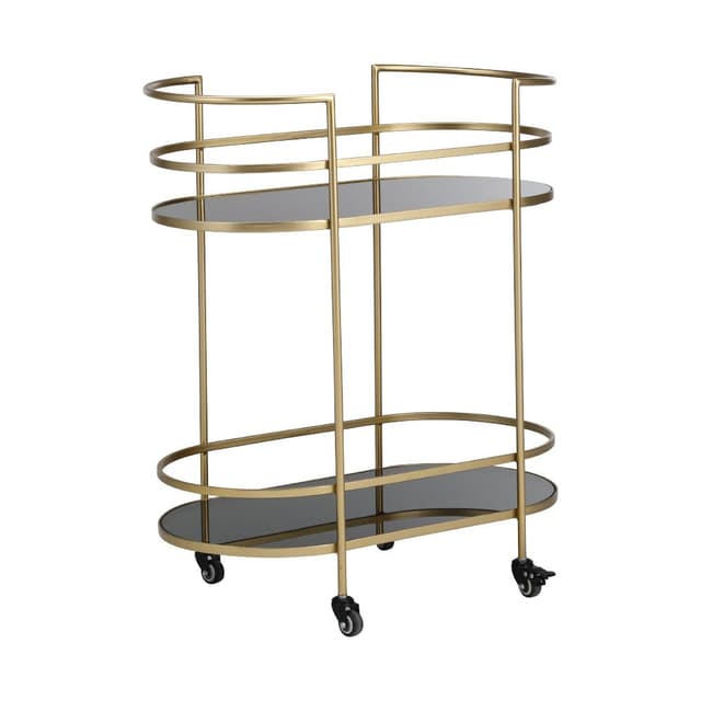 รถเข็นอเนกประสงค์ 2 ชั้น รุ่นเซเลสเทีย - สีทอง/ดำ