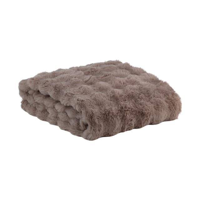 ผ้าห่มขนกระต่ายเทียม รุ่นบิตตี้ ขนาด 127 x 152 ซม. - สีโทป