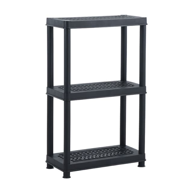 ชั้นวางของ 3 ชั้น รุ่นเรเนอร์ ขนาด 60 x 30 x 96.5 ซม. - สีดำ