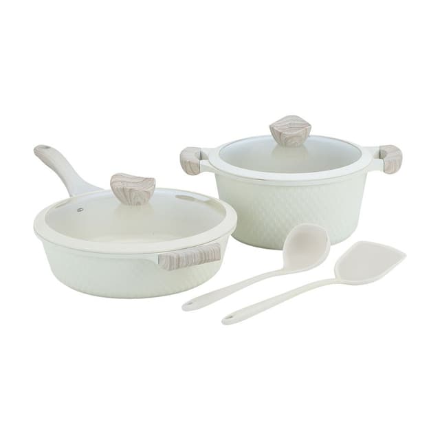 ชุดเครื่องครัว รุ่นเอ็นธ่าร์ (6 ชิ้น/ชุด) - สีครีม/ธรรมชาติ