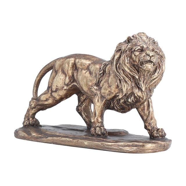 รูปปั้นสิงโต รุ่นลิโอเนล ขนาด 7.5 นิ้ว - สีทอง