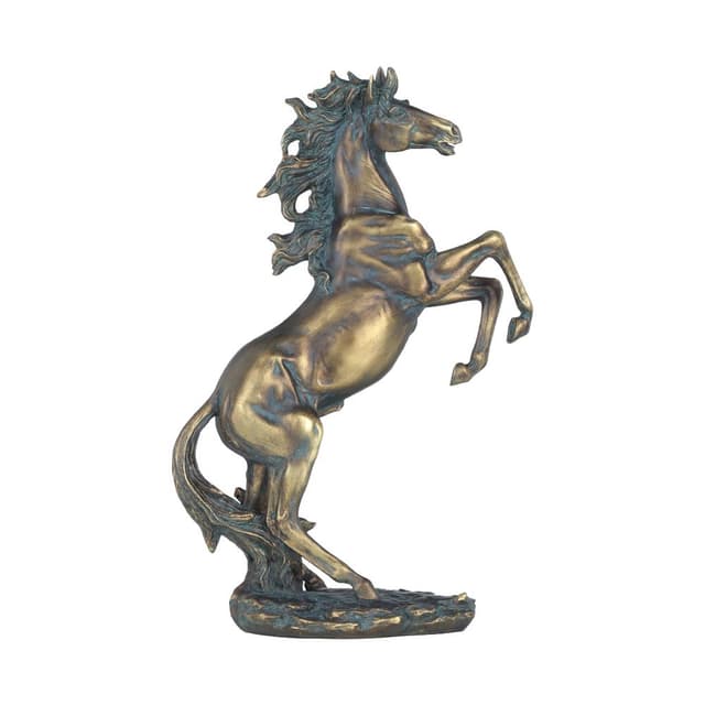 รูปปั้นม้า รุ่นฮาร์สเซส ขนาด 17 นิ้ว - สีทอง