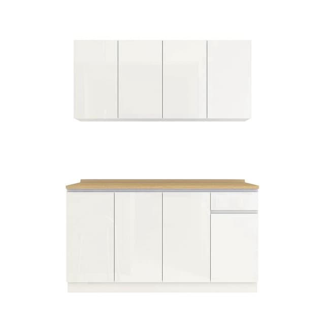 ชุดครัว รุ่นเตตริส ขนาด 160 ซม. - สีขาว