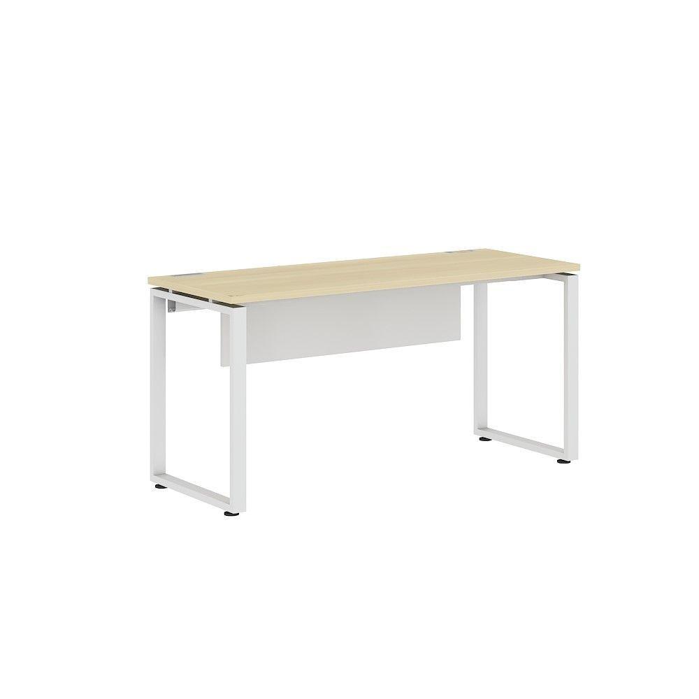 ชุดโต๊ะทำงาน รุ่น EXPACE  ขนาด 150 x 60 x 75 ซม. - สีชิโม แอช/ขาว
