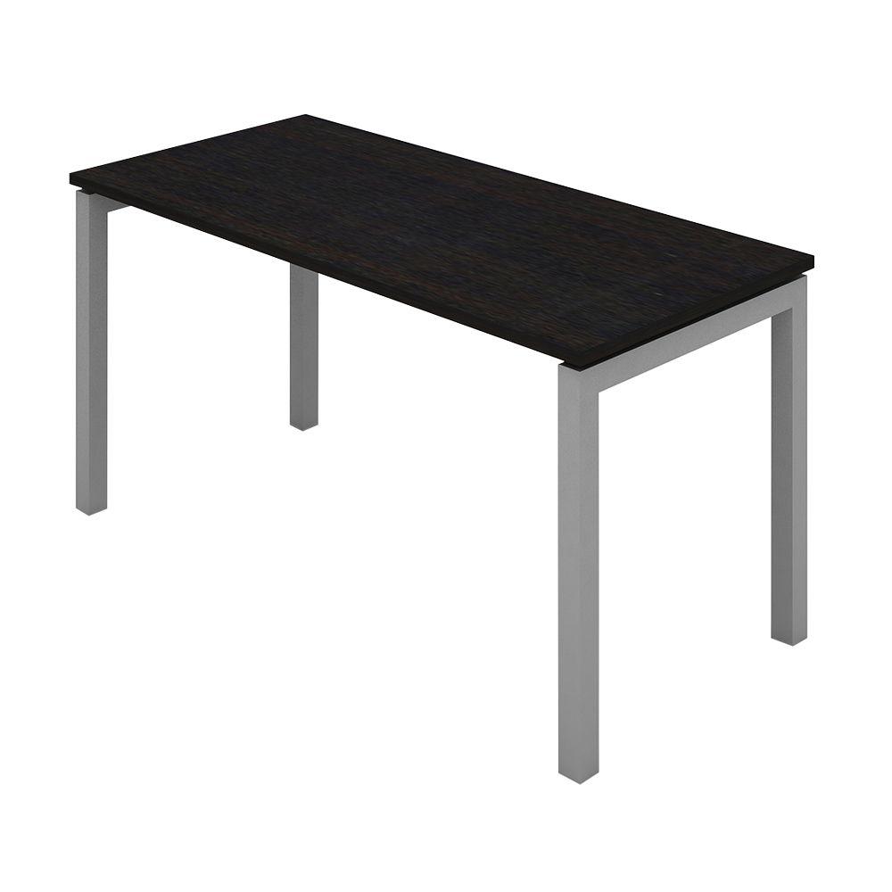 โต๊ะทำงาน รุ่นไทก้อน เอ็ม ขนาด 140 ซม. - สีแบล็ค วอลนัท/อะลูมิเนียม