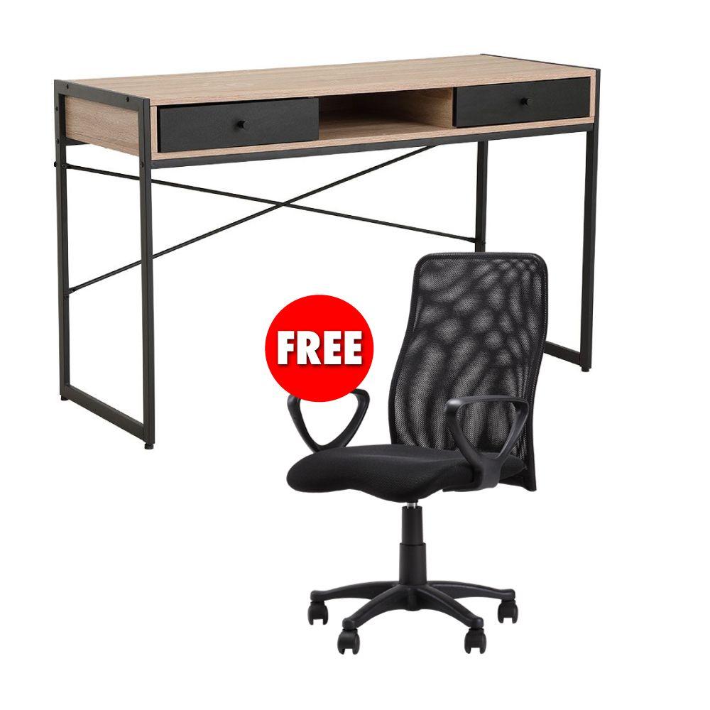 ซื้อโต๊ะทำงาน รุ่นเกร็ก ขนาด 123 ซม. แถมฟรี! เก้าอี้สำนักงาน รุ่นท๊อปเปอร์