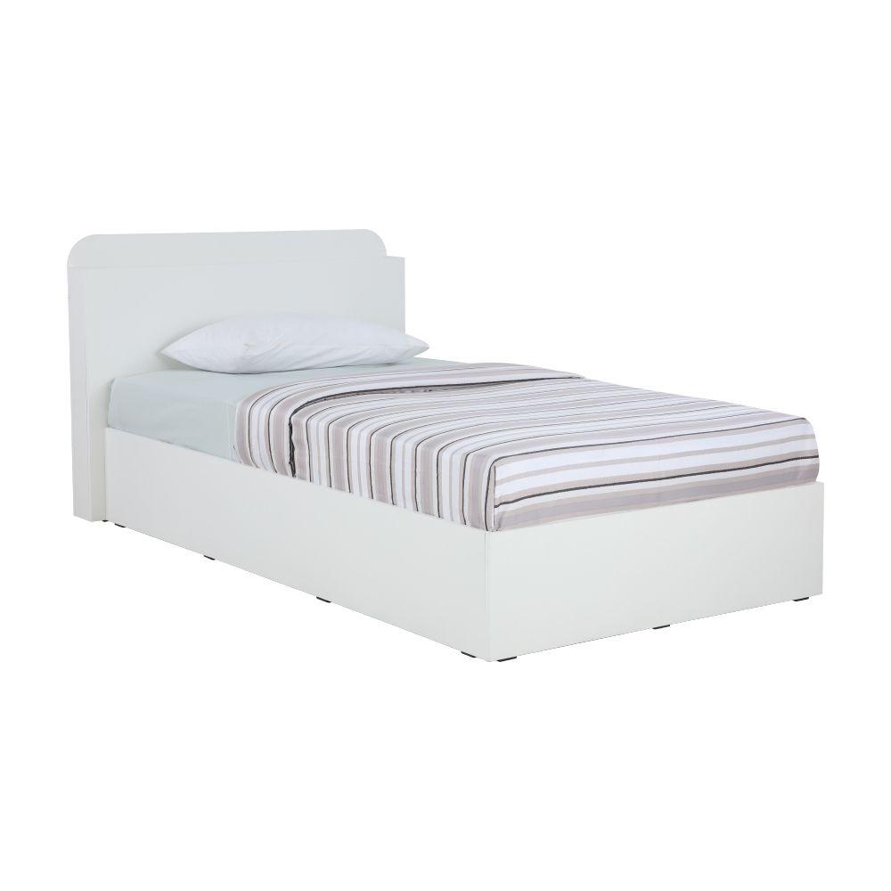 เตียง รุ่นเชอริน ขนาด 3.5 ฟุต - สีขาว