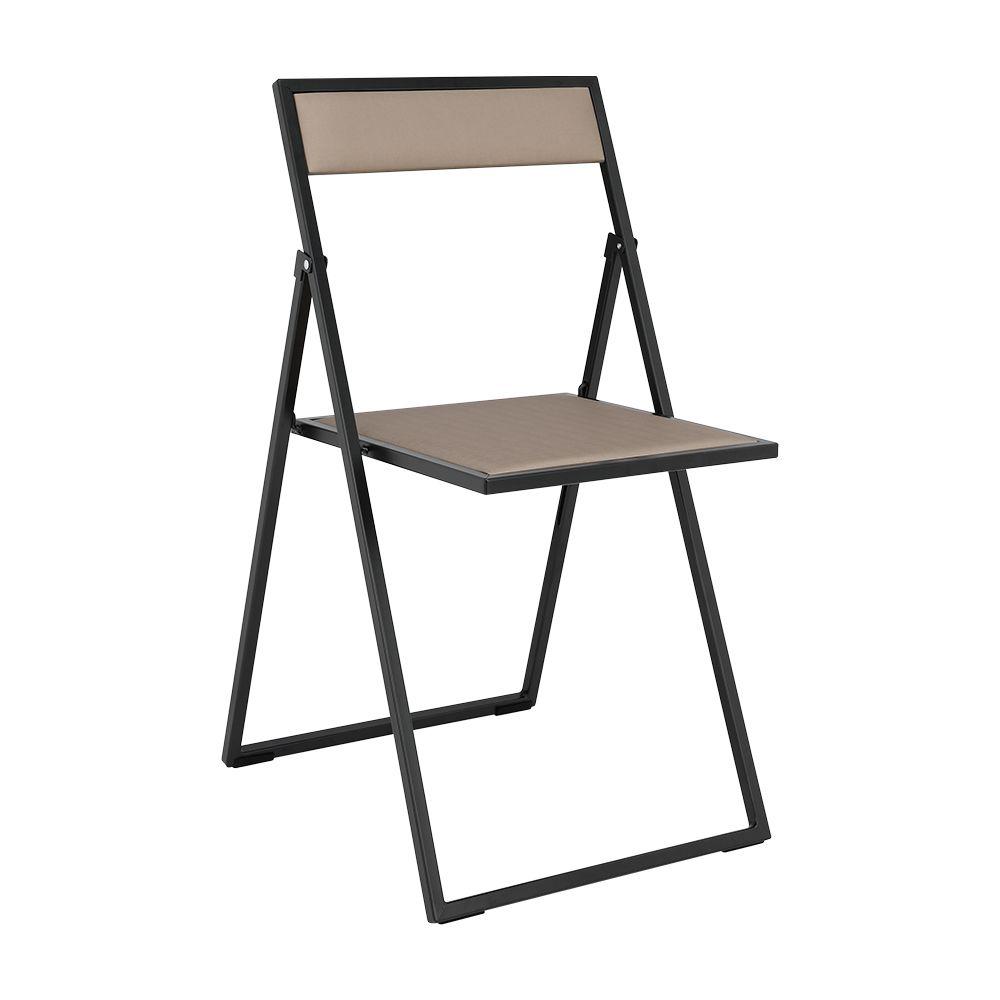 Furinbox เก้าอี้พับ รุ่นฟลิพ - สีน้ำตาล/ดำ