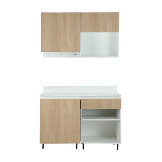 Furinbox ชุดครัว รุ่นแชมป์ ขนาด 120 ซม. - สีแนทเชอรัลโอ๊ค