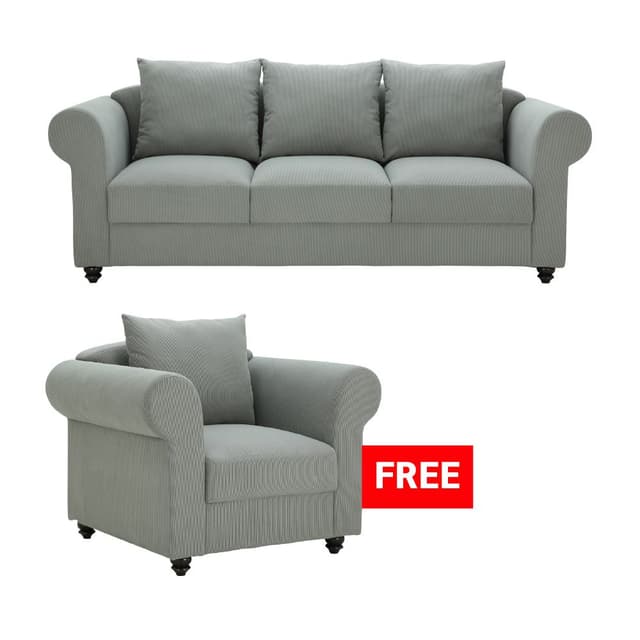 ซื้อโซฟาผ้า 3 ที่นั่ง รุ่นโมน่าร์ แถมฟรี! โซฟาผ้า 1 ที่นั่ง รุ่นโมน่าร์