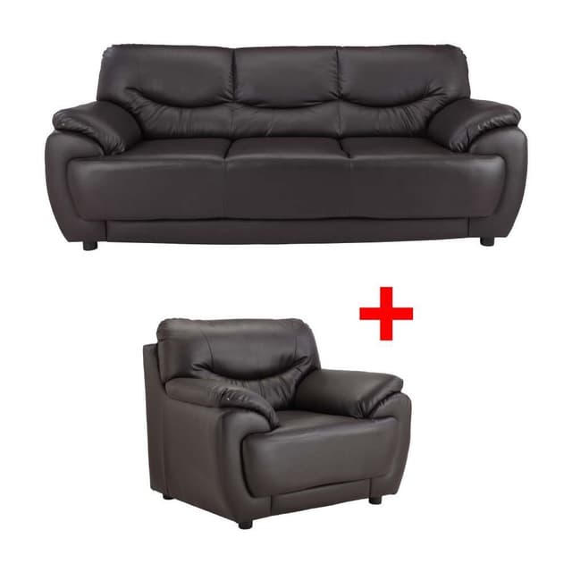 ซื้อโซฟาหนังสังเคราะห์ รุ่นบ็อบบี้ 3 ที่นั่ง พร้อมโซฟาหนังสังเคราะห์ รุ่นบ็อบบี้ 1 ที่นั่ง ราคาพิเศษ!